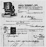Example of Julius Škrlandt account