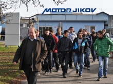 Secondary Engineering School in Tábor – visit to MOTOR JIKOV