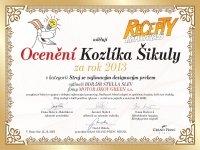 MOTOR JIKOV GREEN hat die Auszeichnung __Kozlík Šikula__ erhalten.