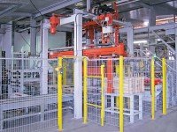 Intelligente Verpackungsanlage für Dachziegel der Firma Bramac