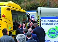 Neue CNG-Tankstelle in Písek hat den Betrieb aufgenommen