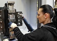 The Industrial Products division invested __16 million__ in machining.
