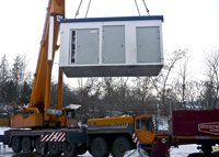 The CNG technology container has arrived in Písek
