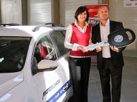 Jikov Motor unveiled at Mobil Salon their vehicle filling station for compressed natural gas__