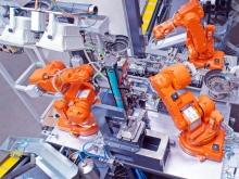 Automated assembly line - robotic operation