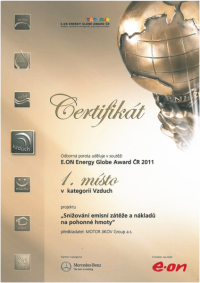 Certifikát E-ON